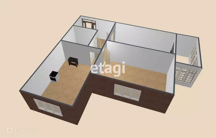 Продаётся 2-к квартира, 59.8 м - Фото 0