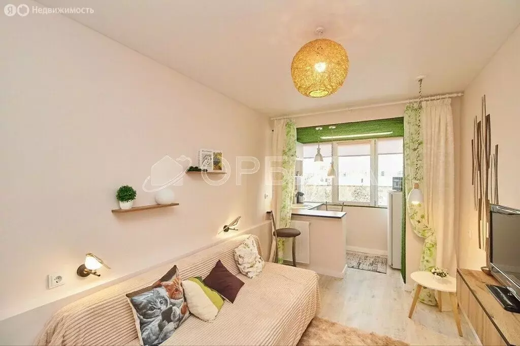 1-комнатная квартира: Тюмень, Харьковская улица, 69А (15 м) - Фото 1