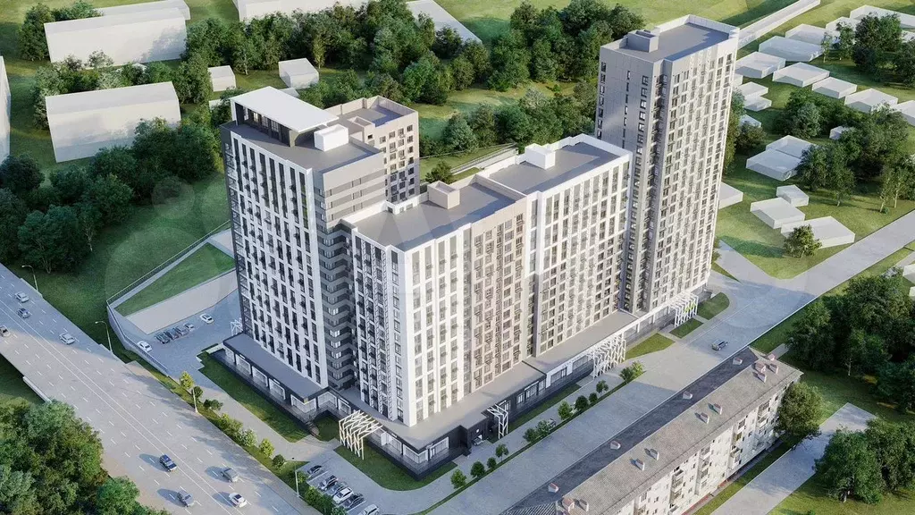 1-к. квартира, 48,5 м, 3/24 эт. - Фото 0