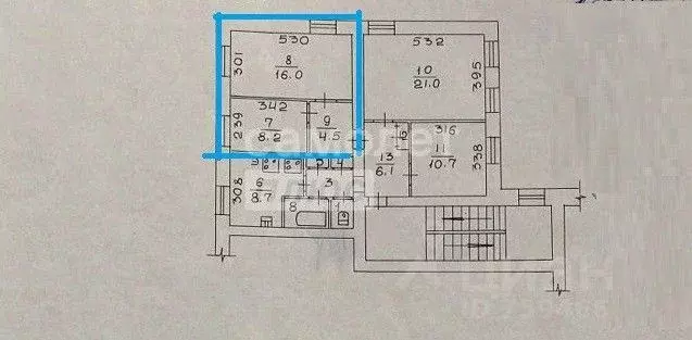 Комната Новосибирская область, Новосибирск ул. Мира, 10 (24.2 м) - Фото 1