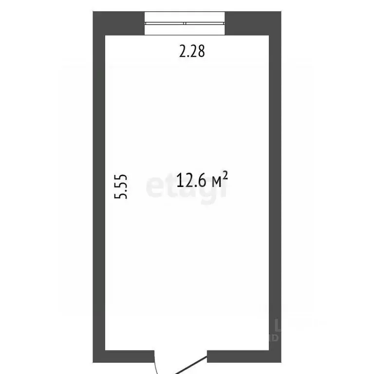 Комната Архангельская область, Архангельск ул. Гагарина, 10 (12.6 м) - Фото 2
