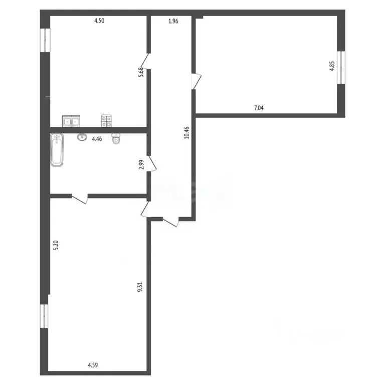 2-к кв. Ростовская область, Аксайский район, Щепкинское с/пос, пос. ... - Фото 1