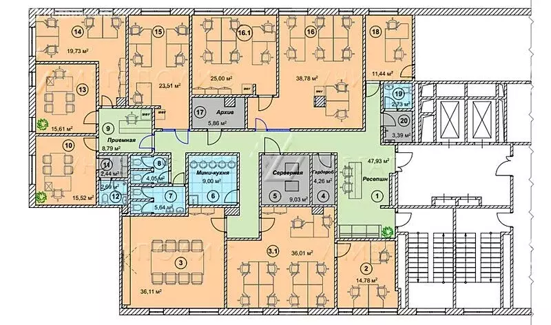 Офис (401 м) - Фото 1