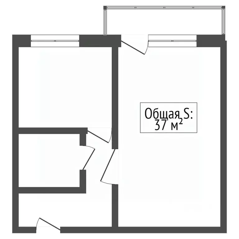 1-к кв. Томская область, Томск ул. Лебедева, 64 (36.0 м) - Фото 2