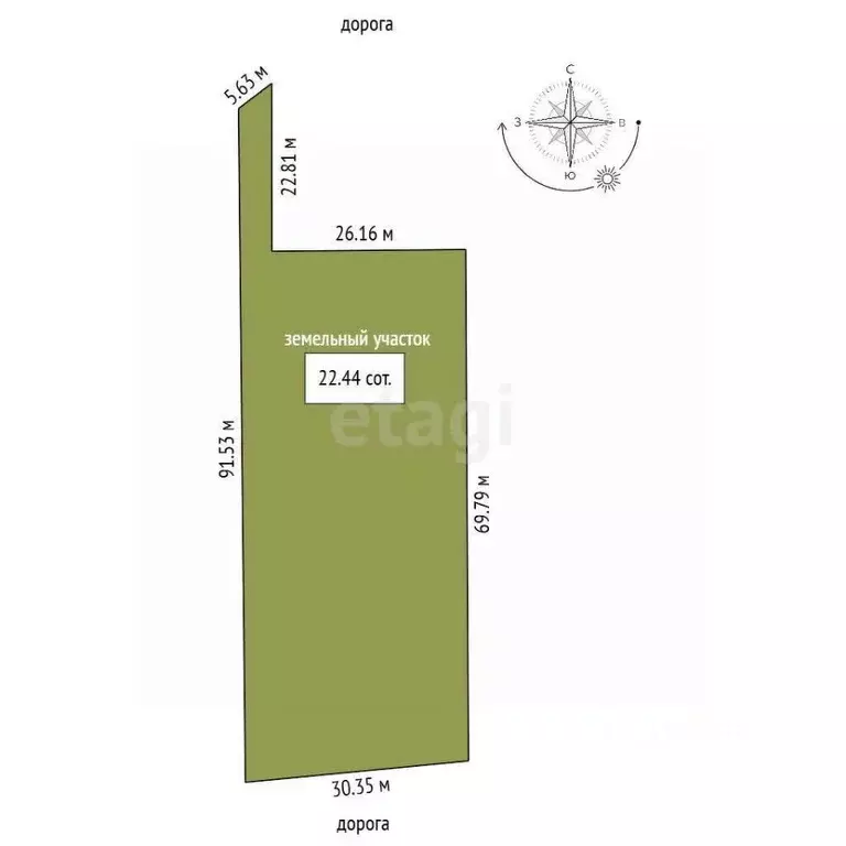 Участок в Ростовская область, Аксай ул. Бакланова (10.3 сот.) - Фото 2