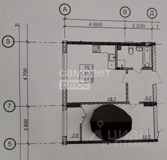 1-к кв. Нижегородская область, Нижний Новгород д. Анкудиновка, ул. ... - Фото 2