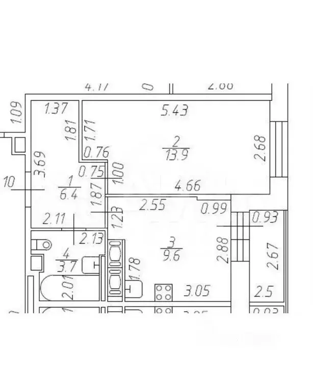 1-комнатная квартира: Санкт-Петербург, Гудиловская улица, 9 (34.94 м) - Фото 1