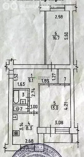 2-комнатная квартира: Ижевск, Нагорная улица, 46 (52.7 м) - Фото 0