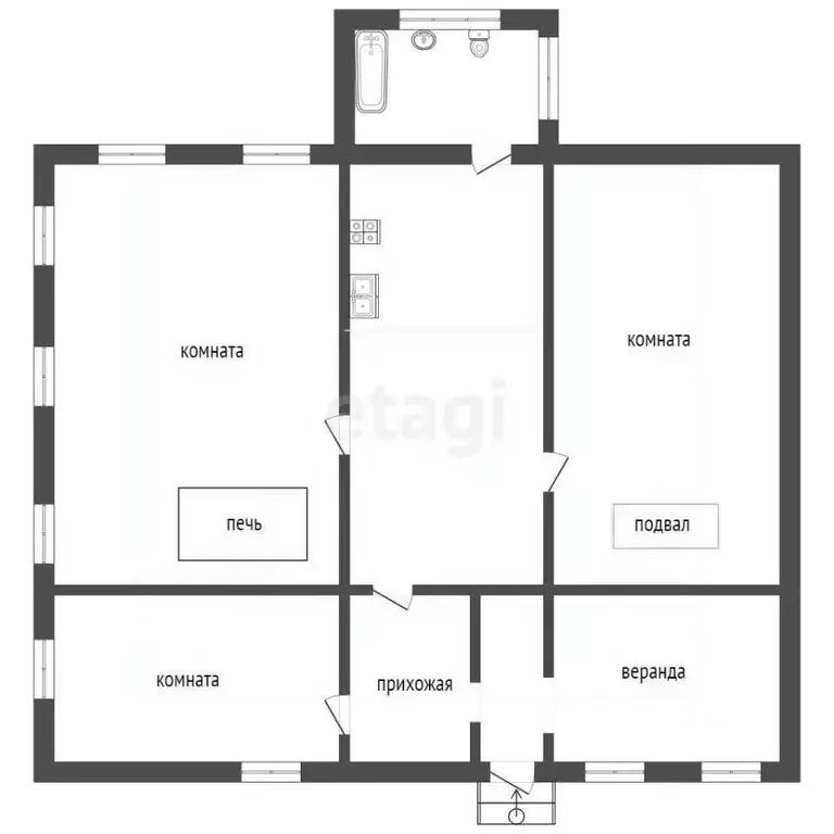 Дом в Московская область, Клин городской округ, д. Воловниково 24 (120 ... - Фото 2