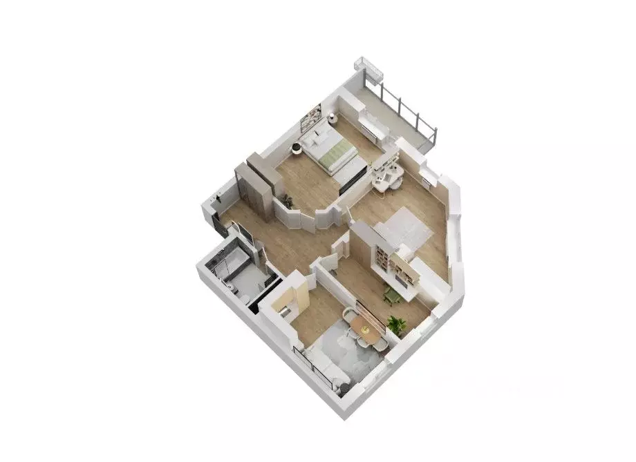 3-к кв. Челябинская область, Челябинск Университетская Набережная ул., ... - Фото 2