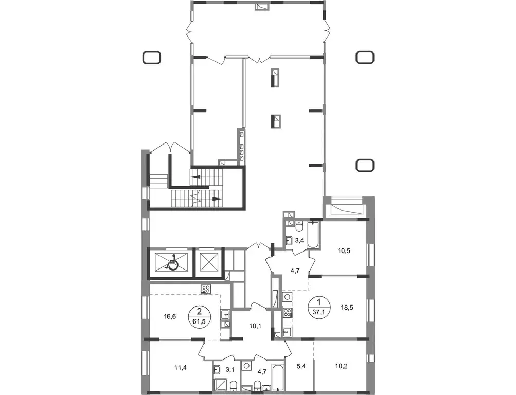 2-к кв. Московская область, Одинцовский городской округ, Заречье пгт ... - Фото 2