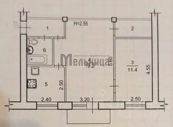 2-к кв. Волгоградская область, Волгоград Загорская ул., 21 (45.0 м) - Фото 2