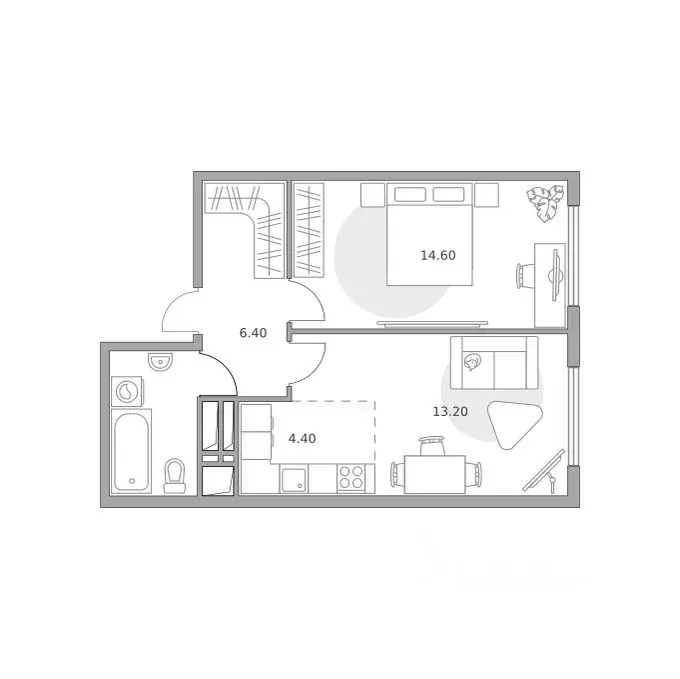 2-к кв. Московская область, Долгопрудный Гранитный мкр, Бригантина ... - Фото 1