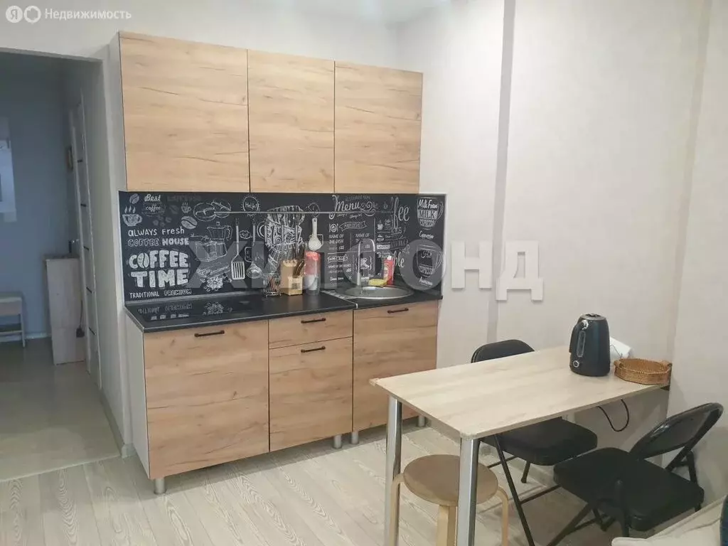 Квартира-студия: Новосибирск, Волховская улица, 37 (33.2 м) - Фото 1