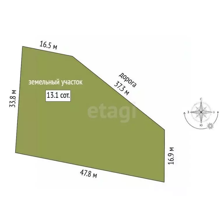 Участок в Свердловская область, Арамиль ул. Самоцветная (13.1 сот.) - Фото 1