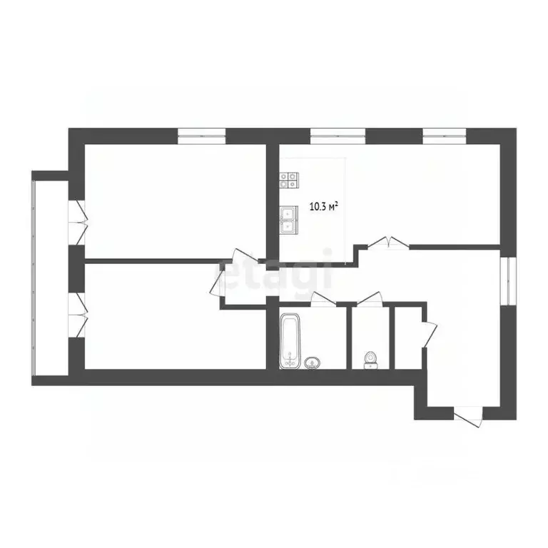 3-к кв. Мордовия, Саранск Севастопольская ул., 34 (97.2 м) - Фото 2