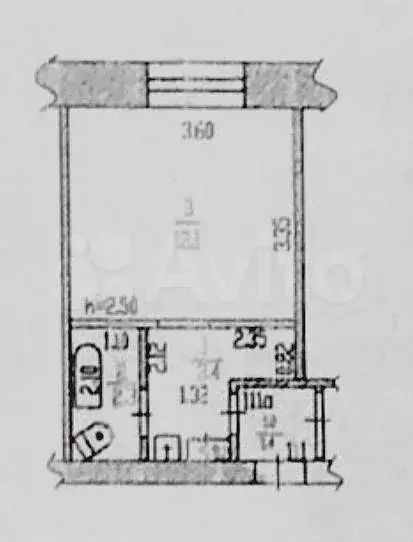 Квартира-студия, 18 м, 2/5 эт. - Фото 0