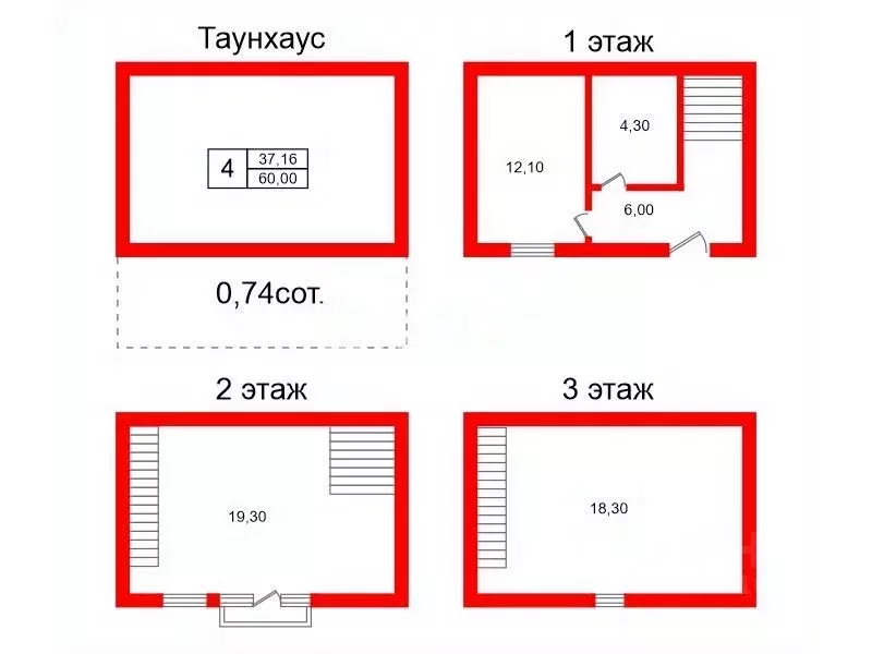 Таунхаус в Ленинградская область, Всеволожский район, Колтушское ... - Фото 1