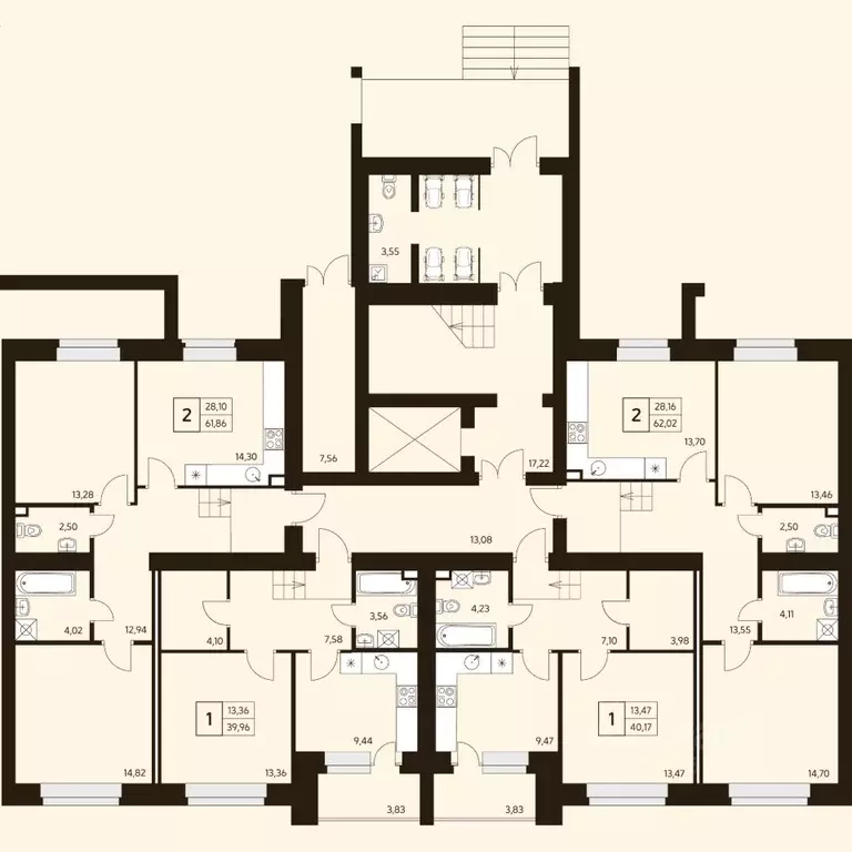 2-к кв. Башкортостан, Уфа ул. Жуковского, 19А (66.72 м) - Фото 2