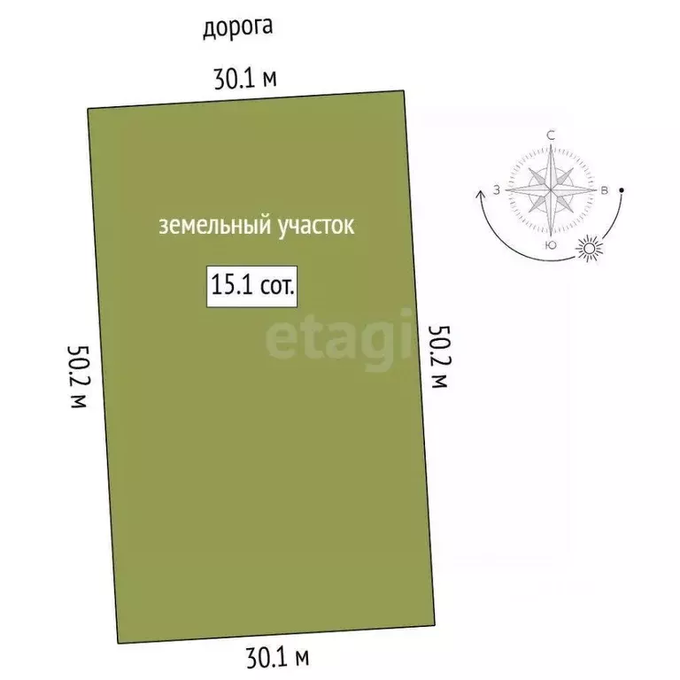 Участок в Тюменская область, Нижнетавдинский муниципальный округ, ... - Фото 2