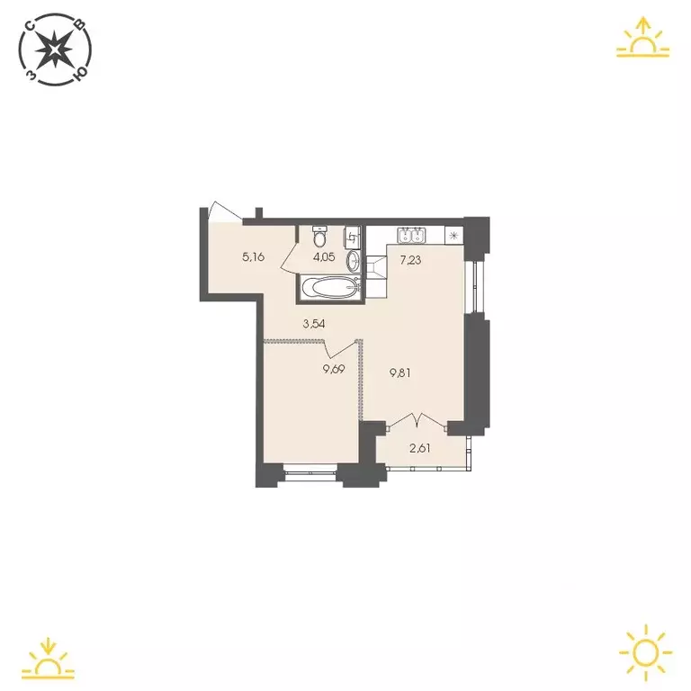 1-к кв. Иркутская область, Иркутск Энергетиков мкр,  (41.96 м) - Фото 0