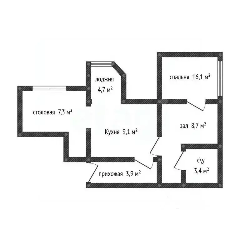 2-к кв. Дагестан, Махачкала ул. Перова, 29 (53.0 м) - Фото 2