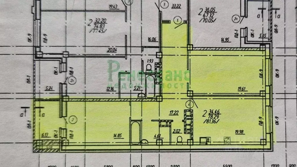 2-к кв. Брянская область, Брянск ул. Красина, 26 (80.0 м) - Фото 0