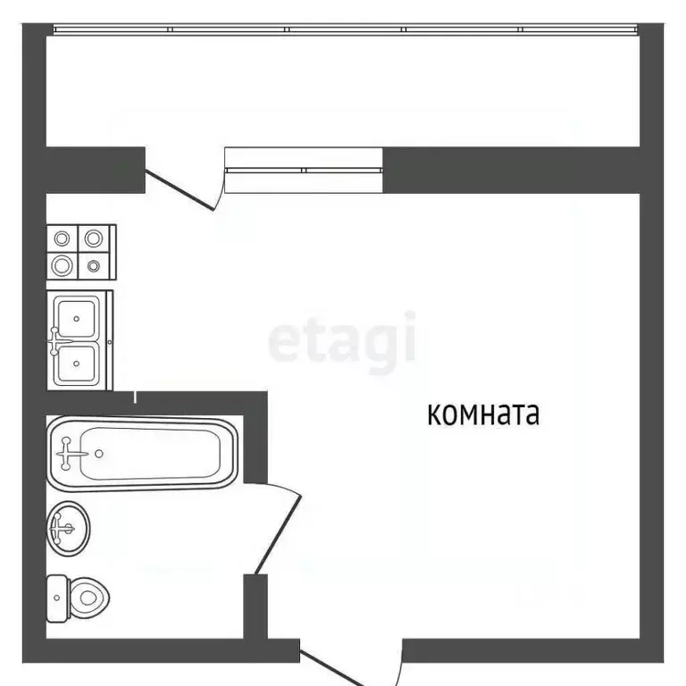 1-к кв. Ростовская область, Ростов-на-Дону Детская ул., 45 (36.0 м) - Фото 0