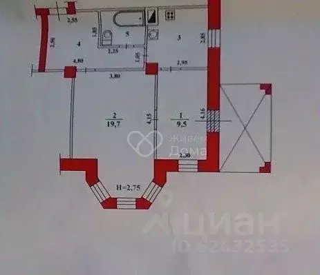 2-к кв. Волгоградская область, Волгоград ш. Авиаторов, 83 (50.5 м) - Фото 2