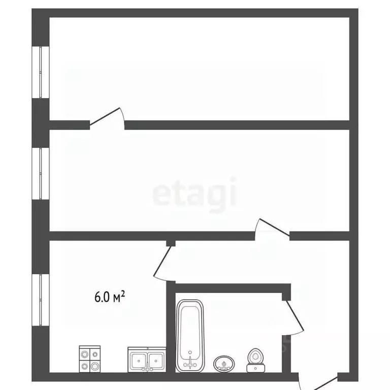 2-к кв. Самарская область, Самара Магистральная ул., 135 (44.0 м) - Фото 2