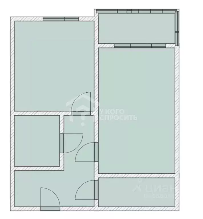 1-к кв. Ленинградская область, Шлиссельбург Кировский район, ул. ... - Фото 2