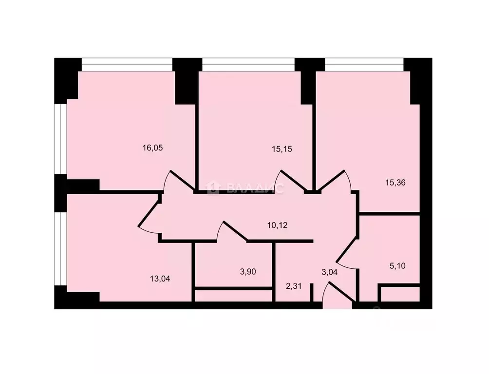 3-к кв. Москва Мичуринский просп., 56 (84.7 м) - Фото 1
