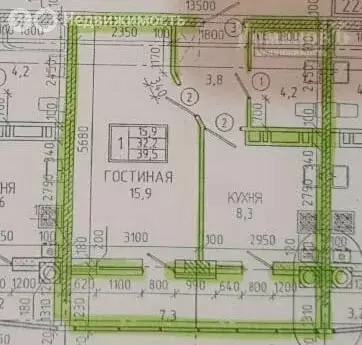 Квартира-студия: Ставрополь, улица Рогожникова, 15 (39.5 м) - Фото 1