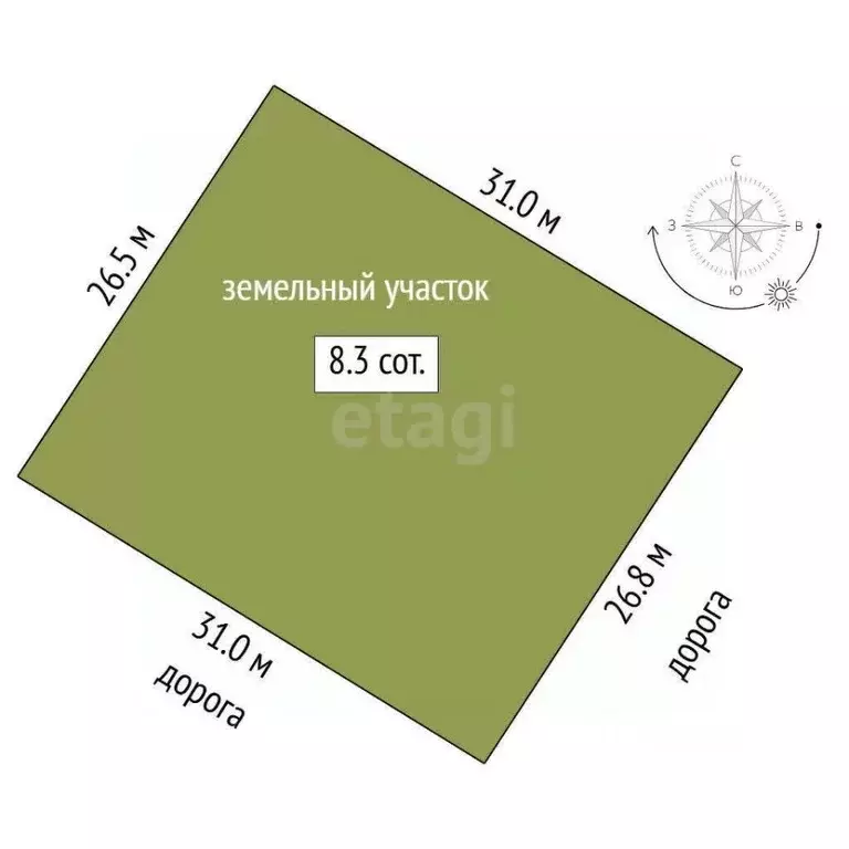 Участок в Тюменская область, Тюменский муниципальный округ, д. ... - Фото 2