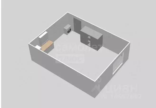 1-к кв. Оренбургская область, Оренбург Тупой пер., 66 (17.3 м) - Фото 2