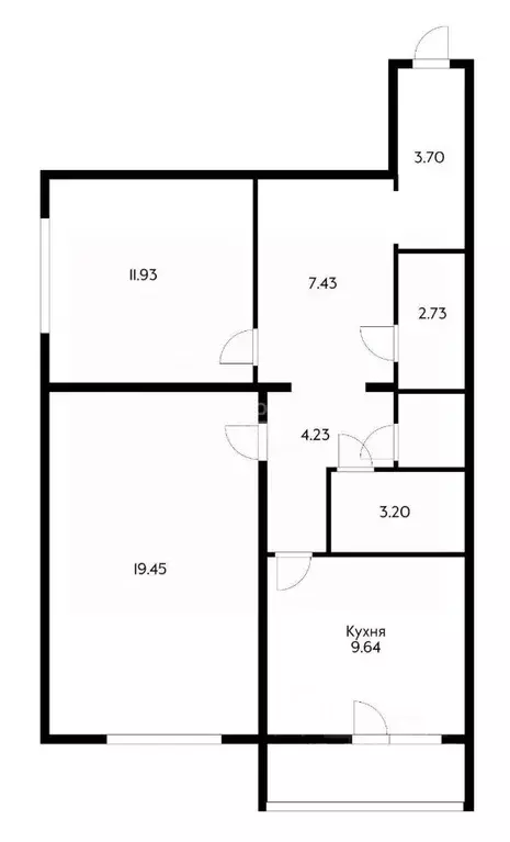 2-к кв. Краснодарский край, Краснодар Школьный мкр, ул. Школьная, 5 ... - Фото 2