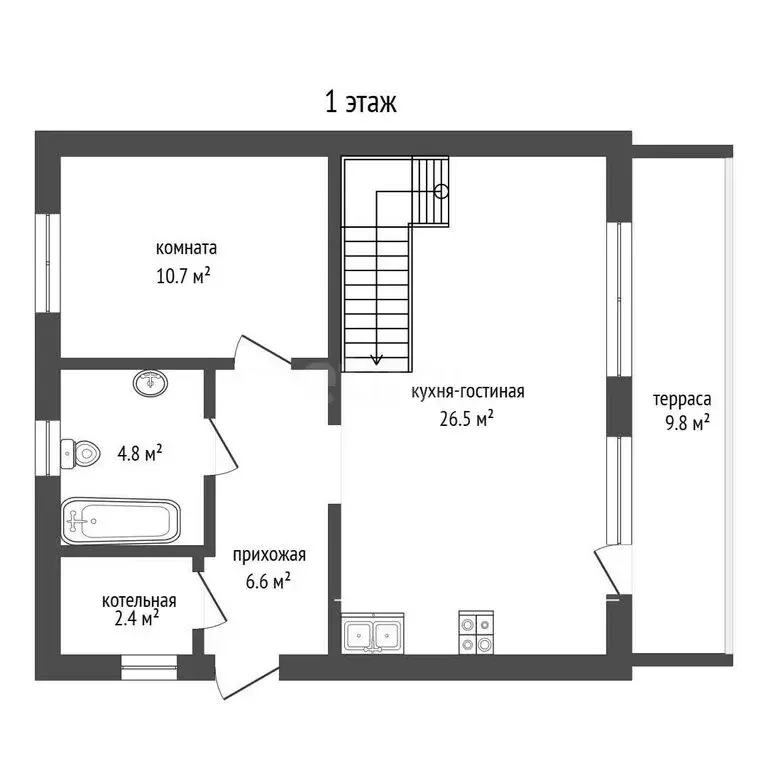 Дом в Тюменская область, Нижнетавдинский муниципальный округ, ... - Фото 1