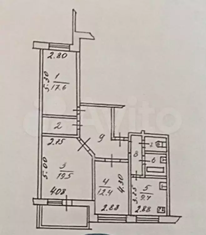 3-к. квартира, 81,7 м, 5/6 эт. - Фото 0