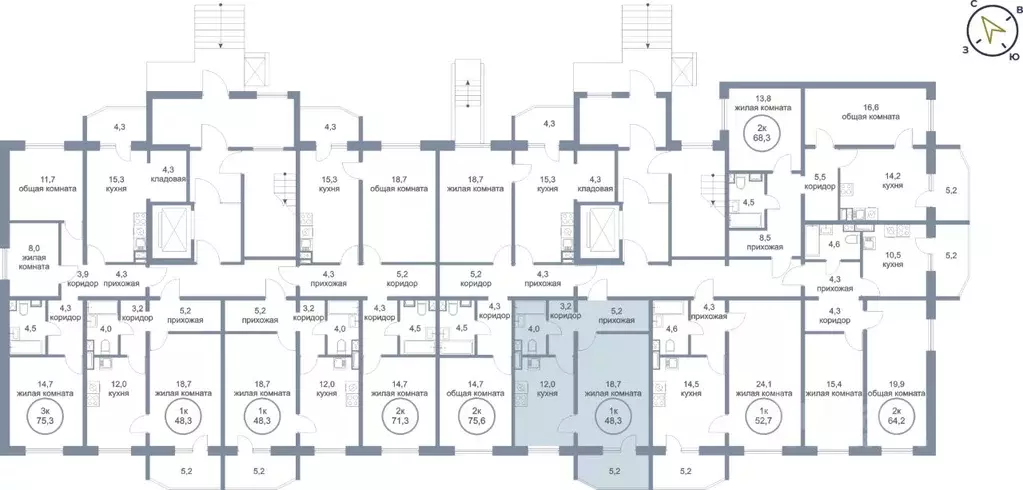 1-к кв. Ханты-Мансийский АО, Нефтеюганск 5-й мкр, 50 (48.3 м) - Фото 2