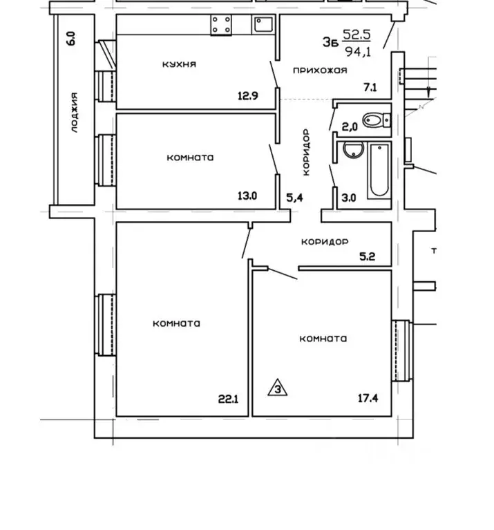 Свободной планировки кв. Архангельская область, Коряжма Восточная ул., ... - Фото 2