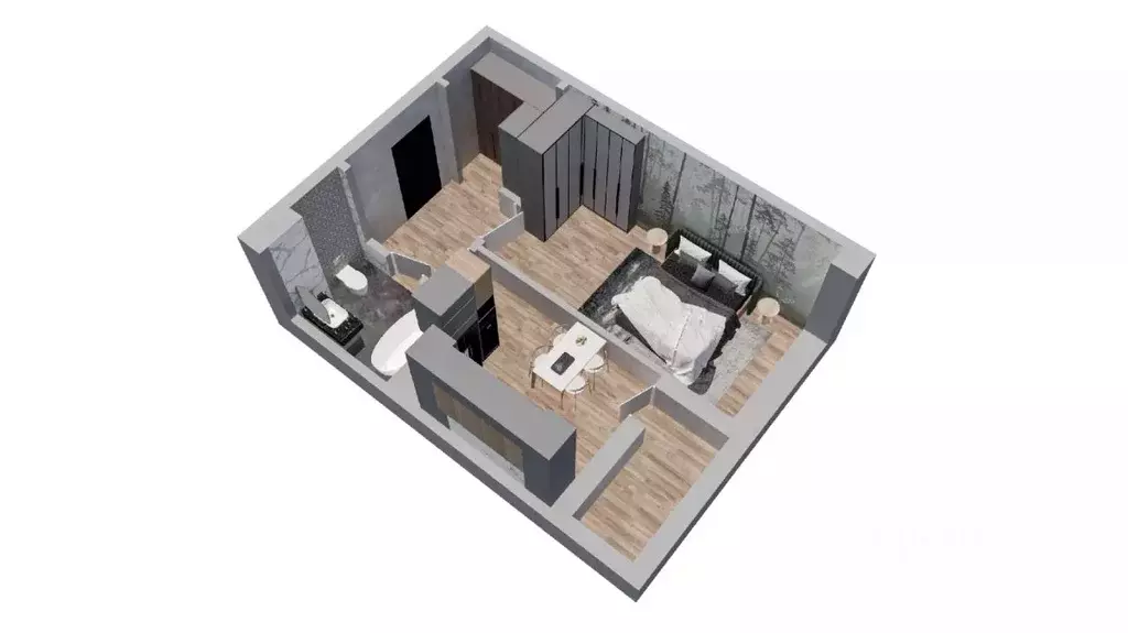 1-к кв. Ростовская область, Батайск ул. Булгакова, 11 (36.43 м) - Фото 1