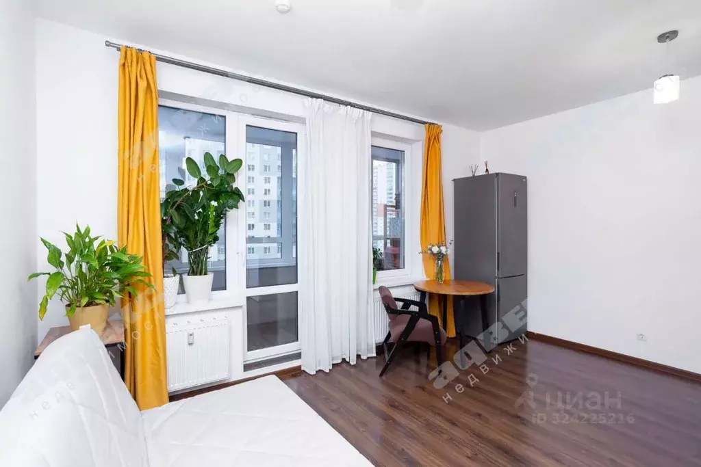 Студия Санкт-Петербург ул. Верхне-Каменская, 5 (25.2 м) - Фото 1