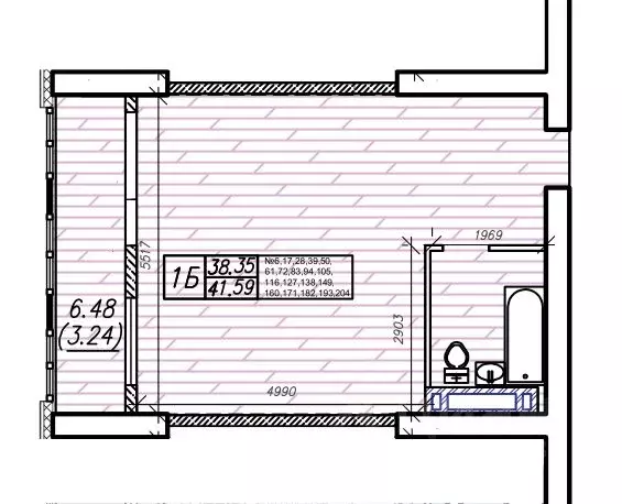 1-к кв. Приморский край, Владивосток Станционная ул., 11А (41.59 м) - Фото 1