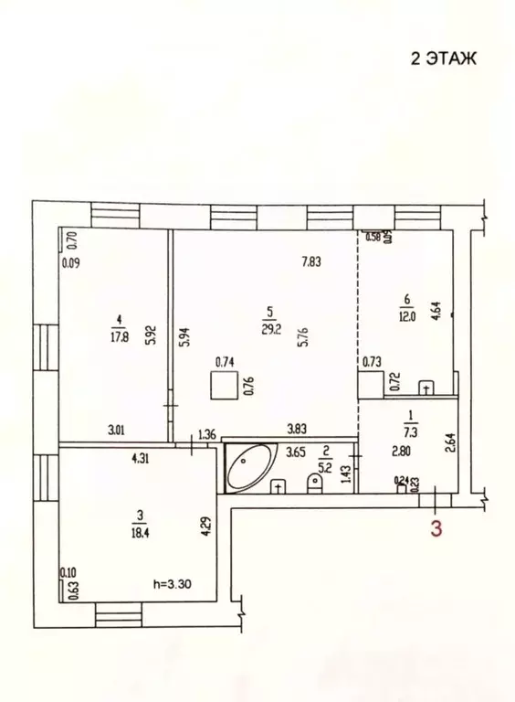 3-к кв. Алтайский край, Барнаул просп. Ленина, 73 (89.9 м) - Фото 2
