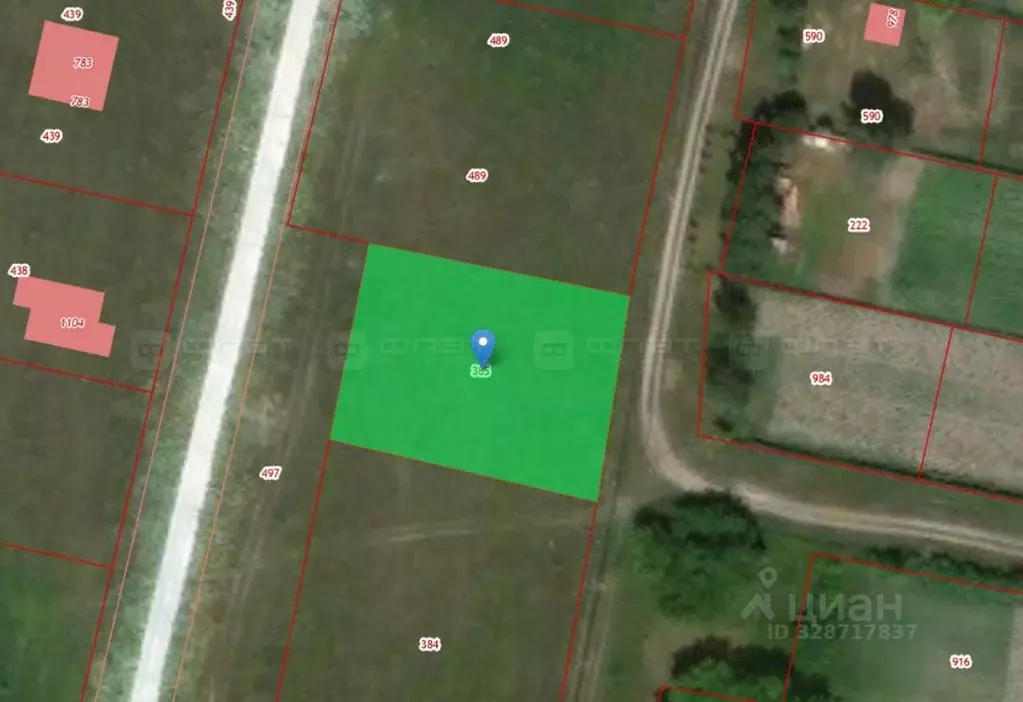 Участок в Татарстан, Лаишевский район, Нармонское с/пос, с. Тетеево ... - Фото 1