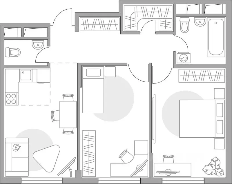 2-к кв. Московская область, Красногорск Опалиха мкр, Аникеевский жилой ... - Фото 1