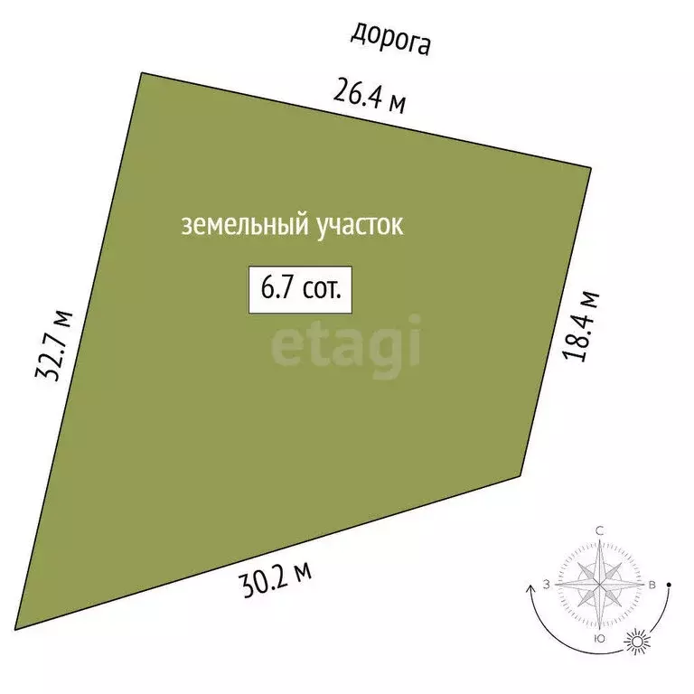 Участок в Нижнетавдинский район, село Тюнево (6.66 м) - Фото 0