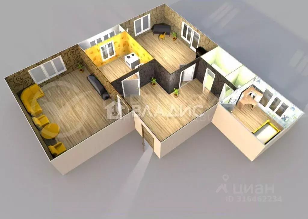 3-к кв. Иркутская область, Ангарск 7-й мкр, 14 (64.0 м) - Фото 1