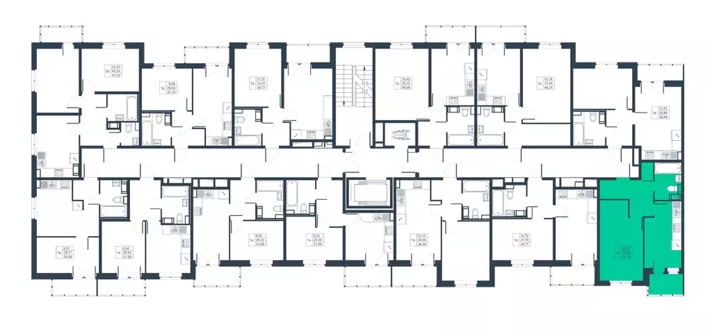 1-комнатная квартира: Коммунар, ЖК Ново-Антропшино, 18 (36.35 м) - Фото 1