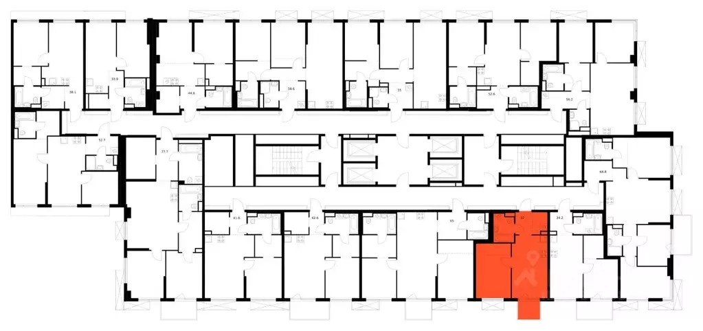 1-к кв. Москва Кавказский Бульвар 51 жилой комплекс, к3.5 (37.0 м) - Фото 2